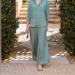 Frank & Eileen Maisie Linen Wide Leg Pants